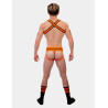 Barcode Berlin Chaussettes Gym Socks Noir-Orange fluo